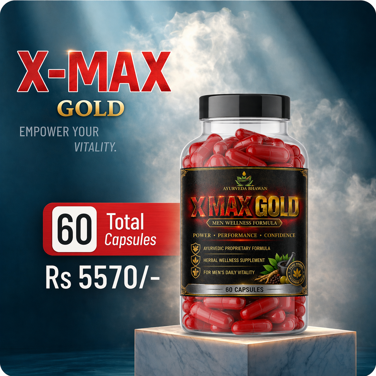 X-MAX Gold| Double Strength Formula for Vitality & Wellness