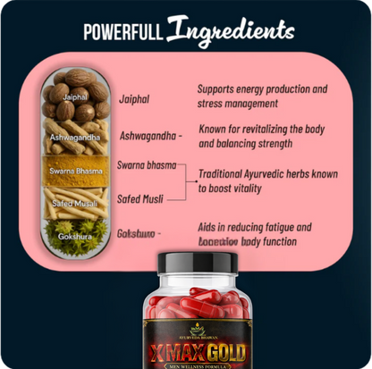 X-MAX Gold| Double Strength Formula for Vitality & Wellness